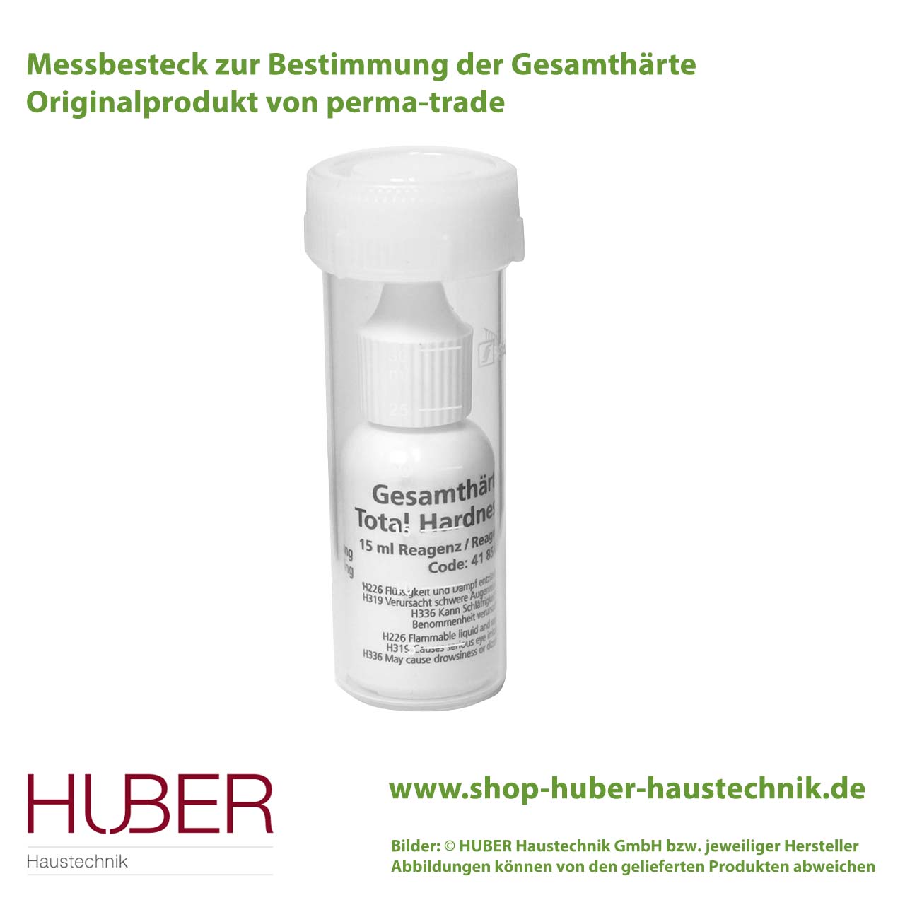 Messbesteck zur Bestimmung der Gesamthärte