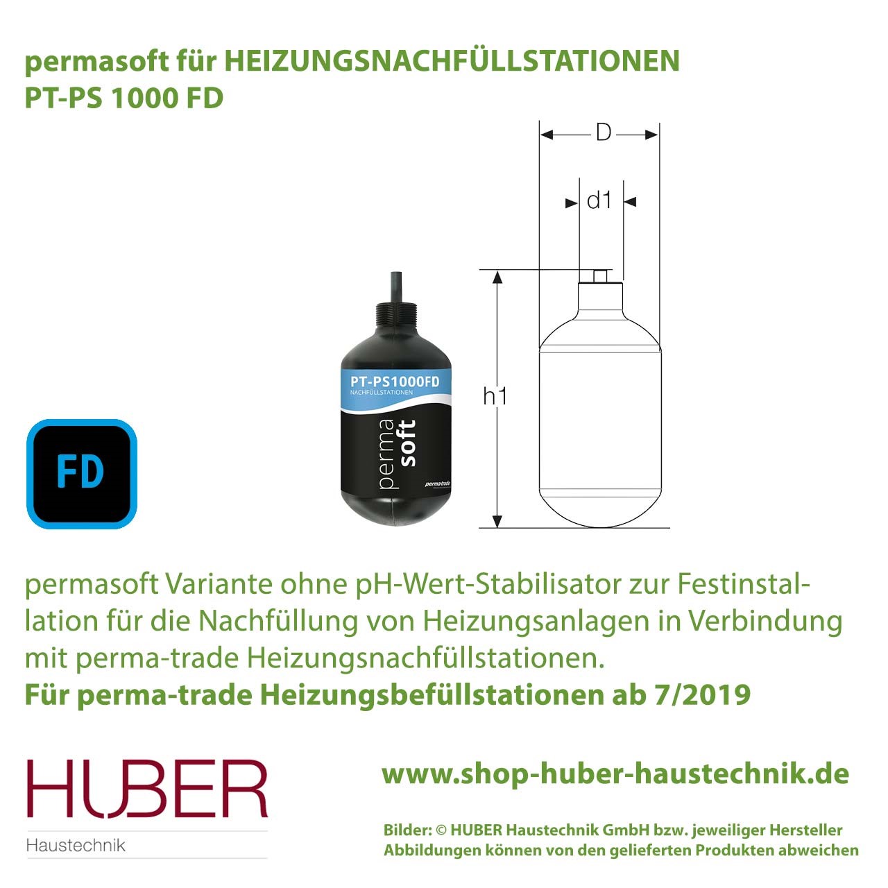 permasoft Reihe FI, FD, E für Nachfüllstationen von Heizungsanlagen