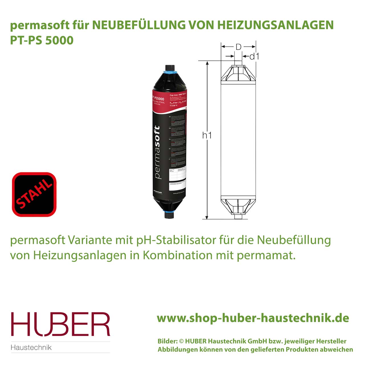 permasoft Reihe STAHL / ALU zur (Neu-)Befüllung