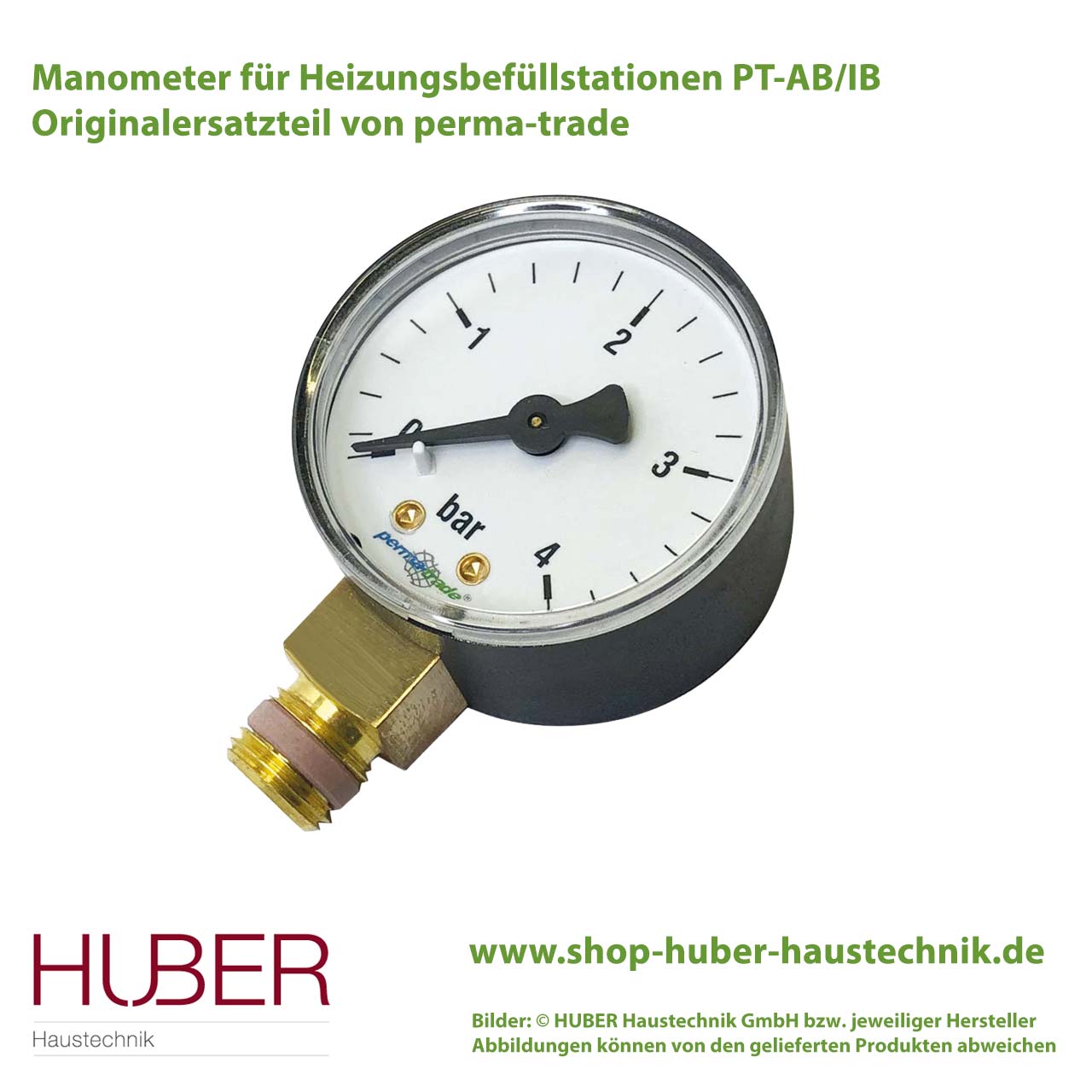 Manometer für Heizungsbefüllstationen PT-AB/IB