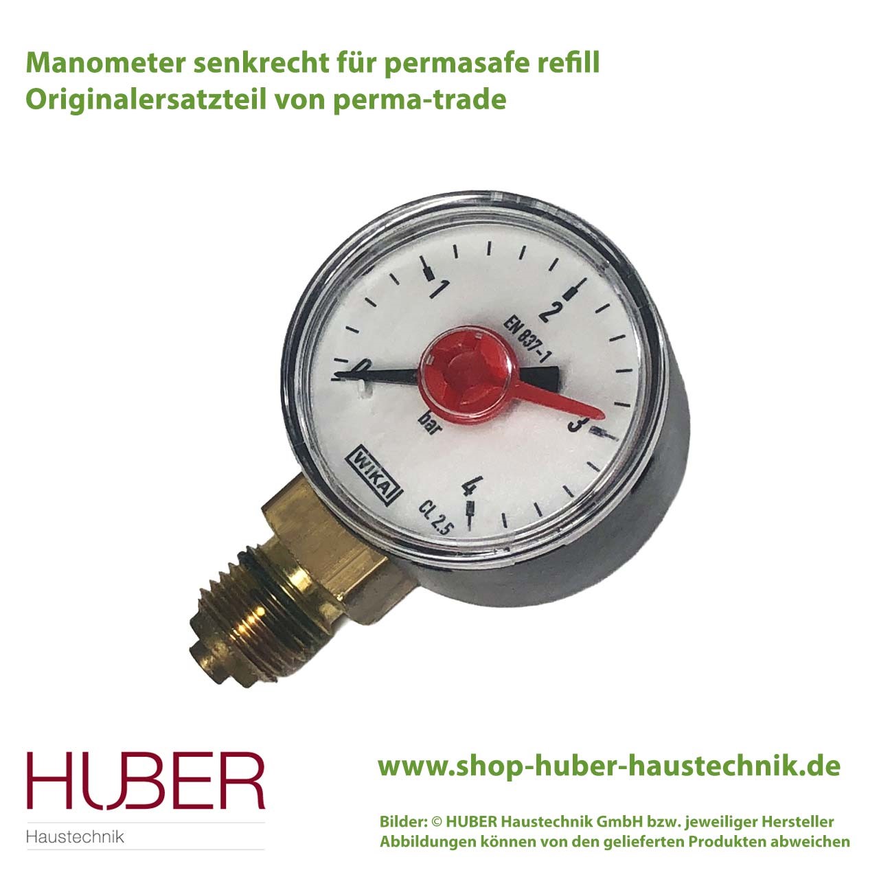 Manometer für Heizungsbefüllstationen PT-AB/IB