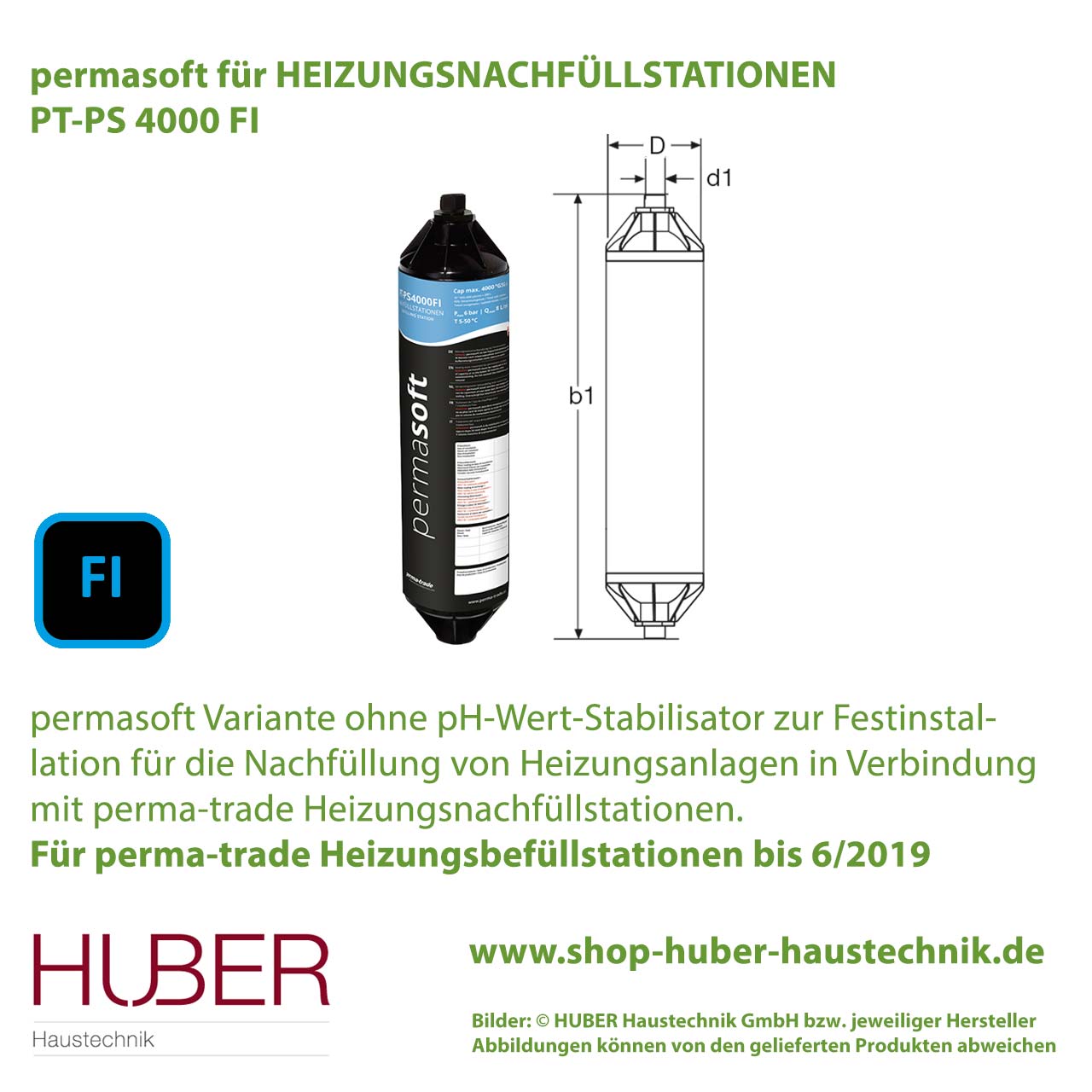 permasoft Reihe FI, FD, E für Nachfüllstationen von Heizungsanlagen
